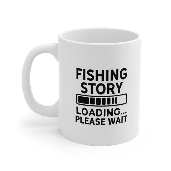 Funny Fishing Story Loading Mug, Fishing Love Gift - Picture 3 of 5